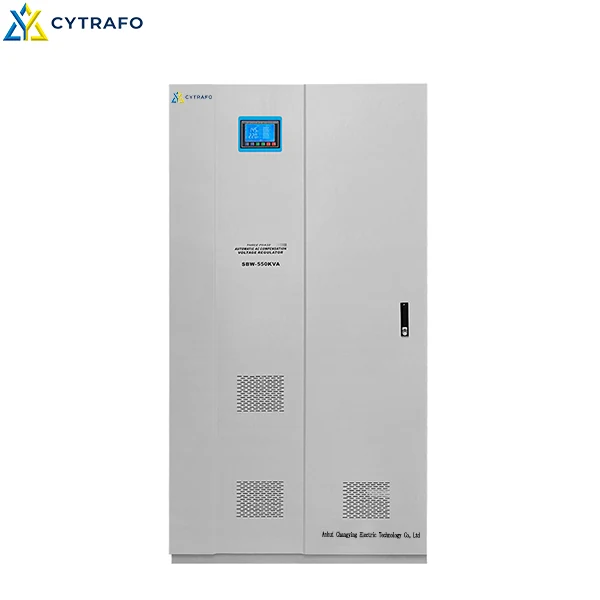 SBW 400–550kVA 220V/230V Three-Phase Voltage Stabilizer Internal structure and production inspection