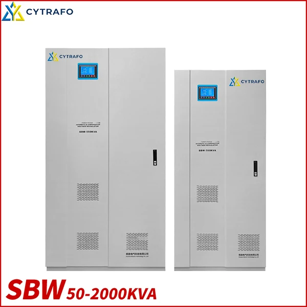 SBW 300–500kVA Three-Phase Servo Voltage Stabilizer Internal structure and production inspection