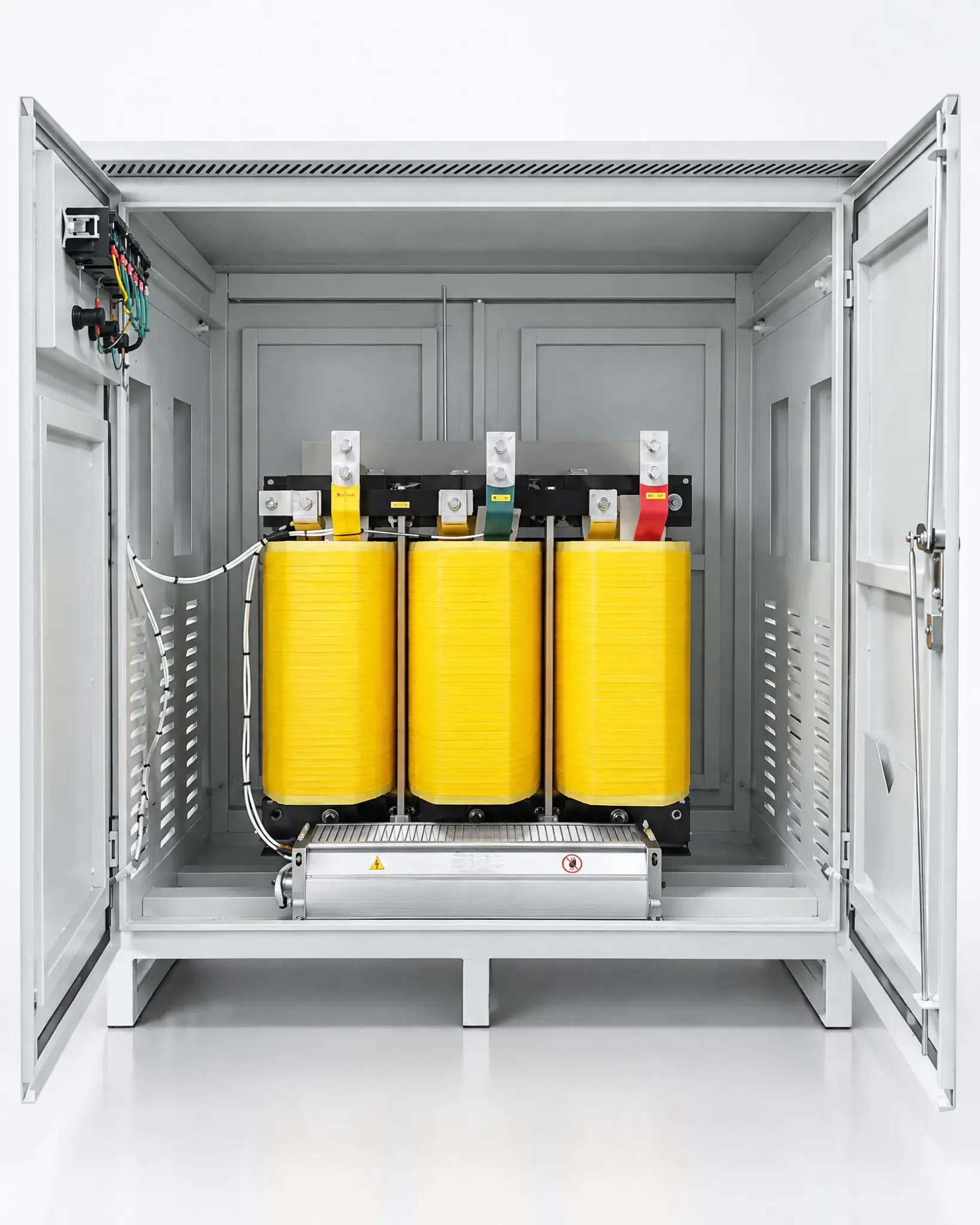 SG Three-Phase Dry-Type Transformer Protective Cabinet Internal structure and production inspection