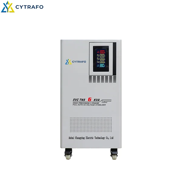 SVC/TNS 6–20kVA Three-Phase Servo Voltage Stabilizer Internal structure and production inspection