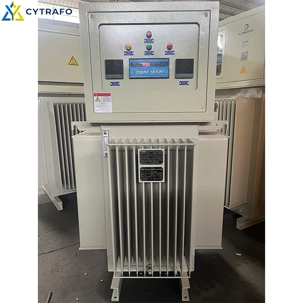 TNSJA 200kVA Three-Phase Oil-Immersed Voltage Stabilizer Internal structure and production inspection