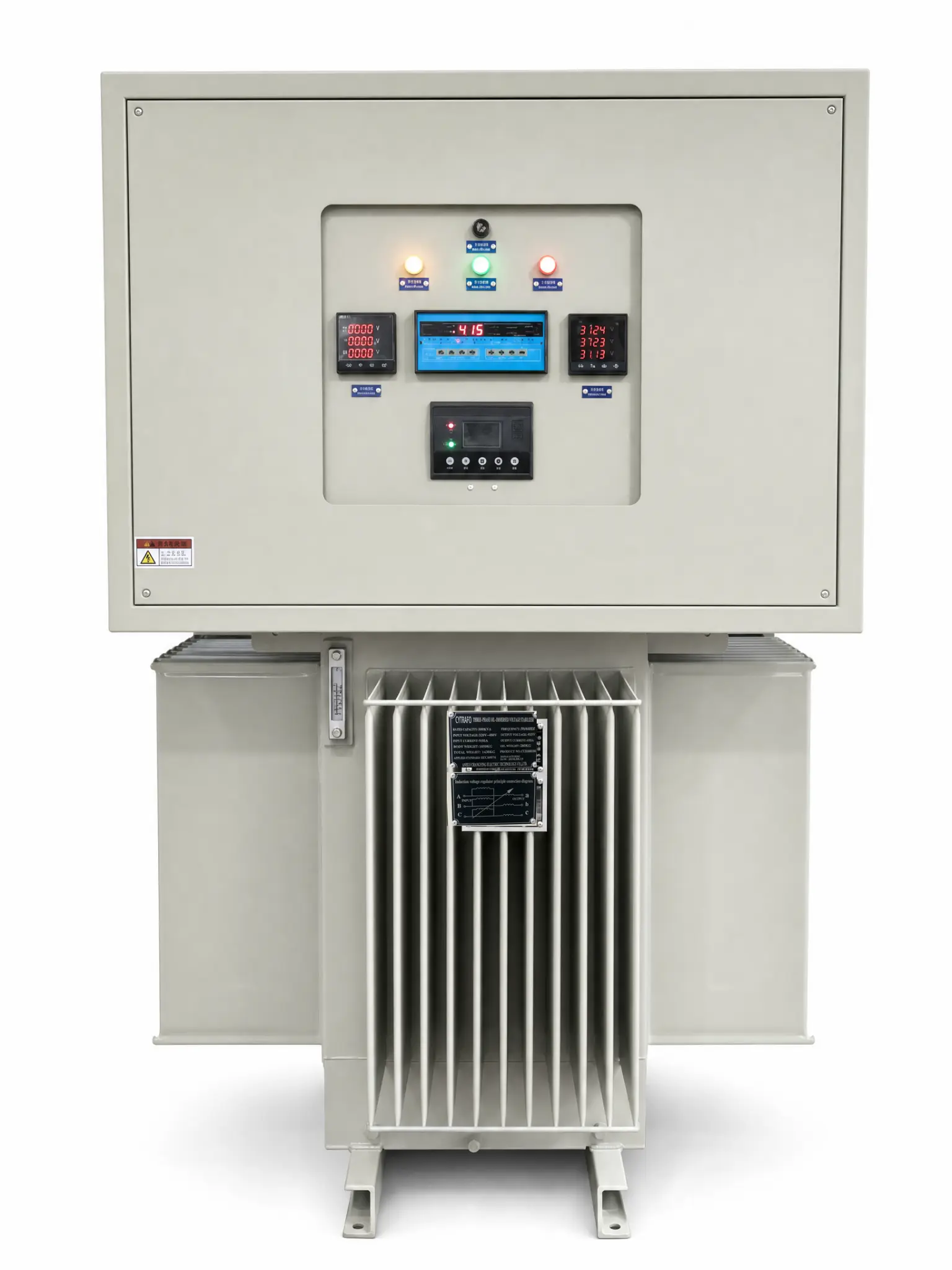 TNSJA Oil-Immersed Voltage Stabilizer with Digital Metering Internal structure and production inspection